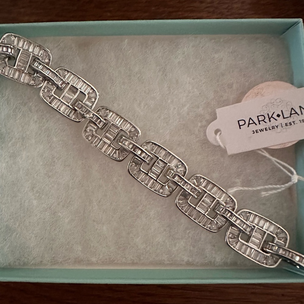 Park Lane Silver Geometric Bracelet